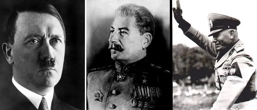 Hitler, Staline, Mussolini